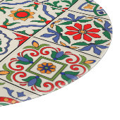 モロッコのタイルカラフル:シームレスなパターン。 カッティングボード (角)