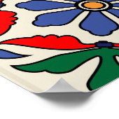 モロッコのタイルカラフル:シームレスなパターン。 ポスター (角)