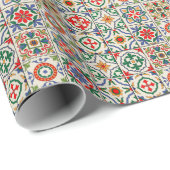 モロッコのタイルカラフル:シームレスなパターン。 ラッピングペーパー (ロールコーナー)