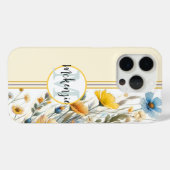 モロッコのタイル任意の色のiPhone パーソナライズされた Case-Mate iPhoneケース (裏面 (横))