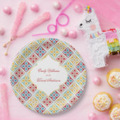 モロッコのタイル模様アラベスク ペーパープレート (パーティー)