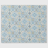 モロッコのタイル模様ギフトラッピング紙 ラッピングペーパー (フラット)