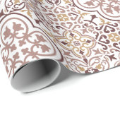 モロッコのタイル模様ギフトラッピング紙 ラッピングペーパー (ロールコーナー)