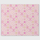 モロッコのタイル模様ギフトラッピング紙 ラッピングペーパー (フラット)