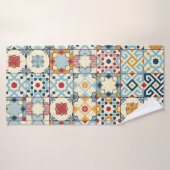 モロッコのタイル、カラフルシームレスなパターン。 バスタオル (バスタオル)