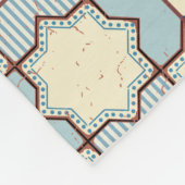 モロッコのタイル、カラフルシームレスなパターン。 フリースブランケット (角)