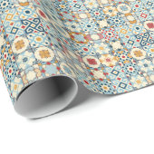 モロッコのタイル、カラフルシームレスなパターン。 ラッピングペーパー (ロールコーナー)