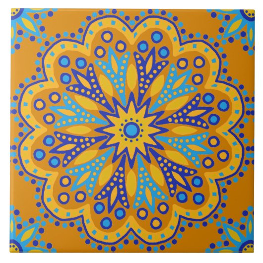 モロッコのタイル タイル (正面)