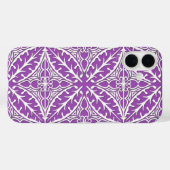 モロッコのタイル – 紫と白 Case-Mate iPhoneケース (裏面 (横))