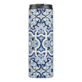 モロッコのタイル:豪華な青のパターン。 タンブラー (裏面)