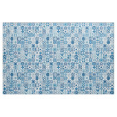 モロッコのタイル – 青と白 ファブリック (ヤード)