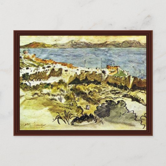 モロッコのタンジール湾 ポストカード (正面)