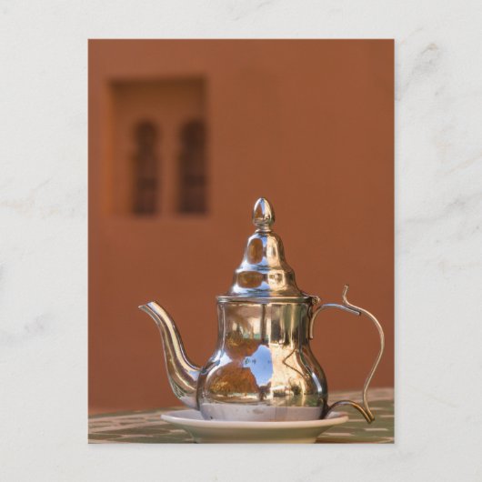 モロッコのティーポット ポストカード (正面)