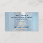 モロッコのナローブルー階段 名刺 (裏面)