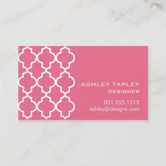 モロッコのハニーサックルの夢 名刺 (正面)