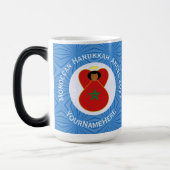 モロッコのハヌカの天使の旗 カスタマイズ可能 モーフィングマグカップ (左)