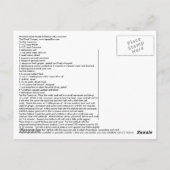 モロッコのハリファイとクスクス ポストカード (裏面)