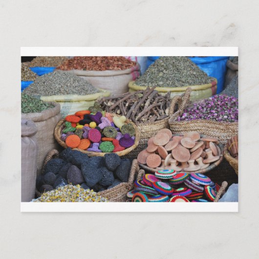モロッコのハーブとスパイス ポストカード (正面)