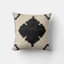 モロッコのブリス：白黒のキリム枕 クッション