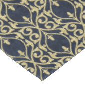 モロッコのプリントの華麗さの濃紺の金ゴールド テーブルクロス (アングル)