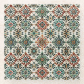 モロッコのメロディー ガラスコースター (正面)