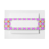 モロッコのモチーフの民族パターン 招待状ベリーバンド (正面例)