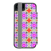 モロッコのモチーフの民族パターン INCIPIO iPhoneウォレットケース (フォリオ裏面)