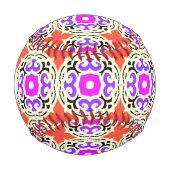 モロッコのモティフを持つ民族パターン 野球ボール (正面)