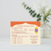 モロッコのランタンの基金調達者のお祭りRSVPカード 出欠カード (スタンド正面)