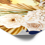 モロッコのランタン星空の夜ゴールデンアーチメーンディ ポスター (角)