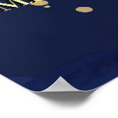 モロッコのランタン星空の夜メパーソナライズされたンディ ポスター (角)