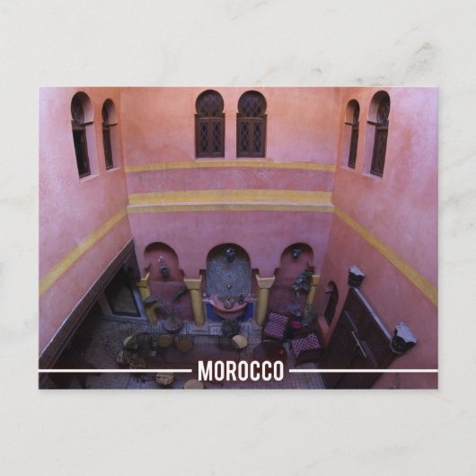 モロッコのリアド、マラケシュ モロッコ ポストカード (正面)