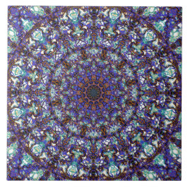 モロッコのロマンチックな着色された曼荼羅パターン タイル