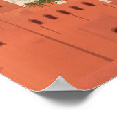 モロッコのヴィンテージ旅行ポスター ポスター (角)