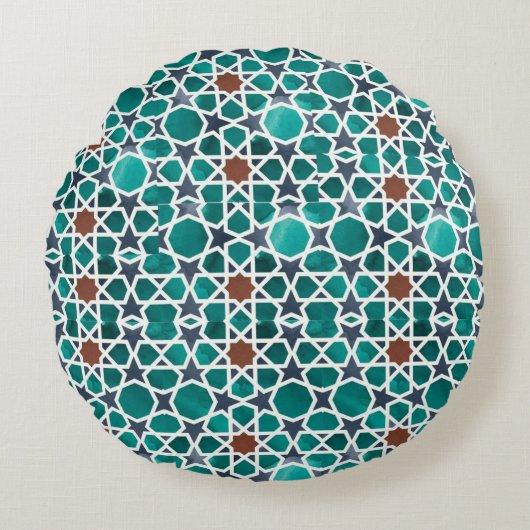 モロッコの丸い枕 ラウンドクッション (正面)