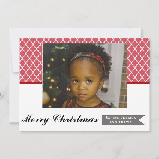 モロッコの写真のクリスマスカード シーズンカード (正面)