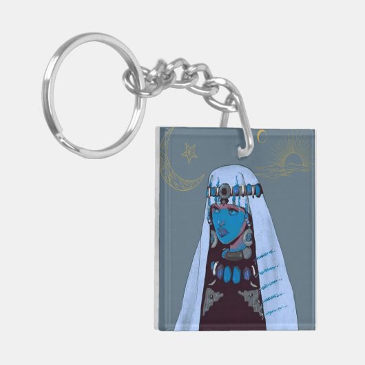 モロッコの写真キーホルダー キーホルダー (正面左)