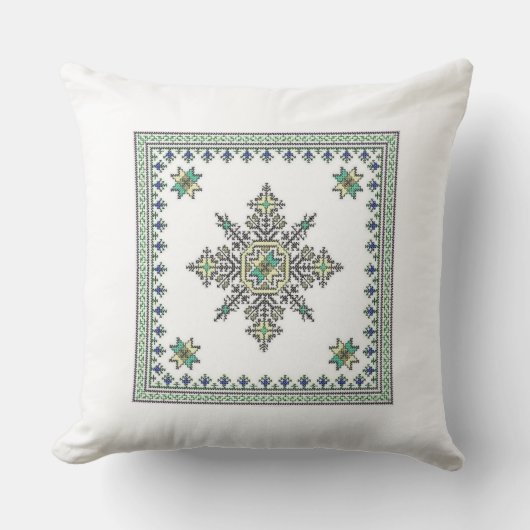 モロッコの刺繍の美しさ クッション (正面)