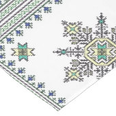 モロッコの刺繍の美しさ ロングテーブルランナー (コーナー)