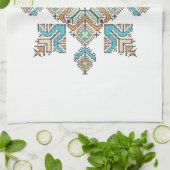 モロッコの刺繍スター キッチンタオル (折り畳み)