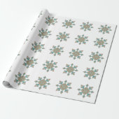モロッコの刺繍スター ラッピングペーパー (アンロールド)