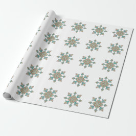 モロッコの刺繍スター ラッピングペーパー