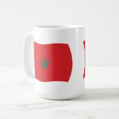 モロッコの国旗マグカップ コーヒーマグカップ (正面左)