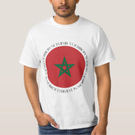 モロッコの国旗愛国的な衣類 Tシャツ