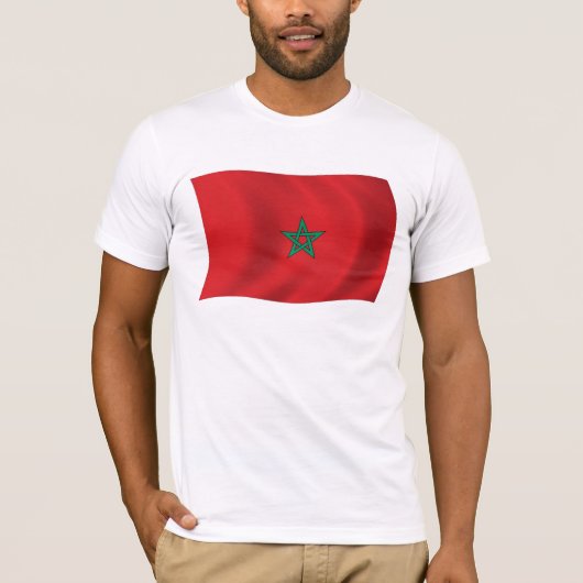 モロッコの国旗Tシャツ Tシャツ (正面)