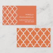 モロッコの夢の珊瑚は上がりました 名刺 (正面/裏面)