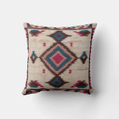 モロッコの宝物:アラビと白キリム枕 クッション (裏面)