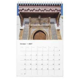 モロッコの建築 カレンダー