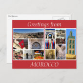 モロッコの挨拶 ポストカード (正面/裏面)