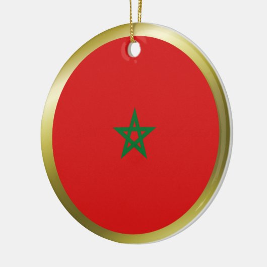 モロッコの旗のオーナメント セラミックオーナメント (左)